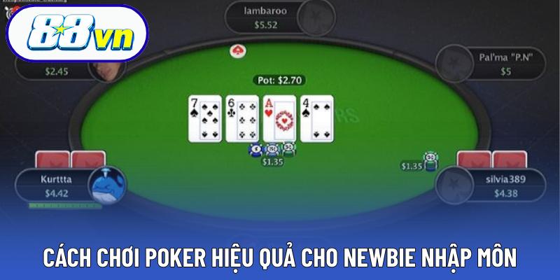 Cách chơi poker hiệu quả cho newbie nhập môn